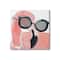 Stupell Industries Glam Fashion Pink Flamingo Sunglasses Pearls Bird Canvas Wall Art